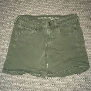 American Eagle Outfitters Shorts - American Eagle Olive Green Midi Shorts American Eagle Outfitters Shorts - American Eagle Olive Green Midi Shorts